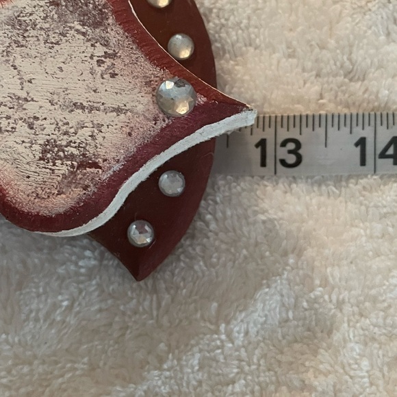 LIKE NEW Texas A&M layered wood crystal embellished wall cross 13”x8”x1.5” - Picture 6 of 10